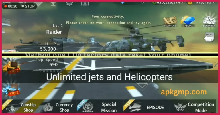 Gunship Battle Helicopter 3D MOD APK(Unlimited Money)